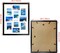 Black 10 Opening 4x6 Picture Frames Collage Set of 2, 18x22.5 Wall Frame with White Mat Display Ten 4 by 6 Inch Photos